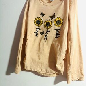 Sunflower Graphic Long Sleeve Shirt
